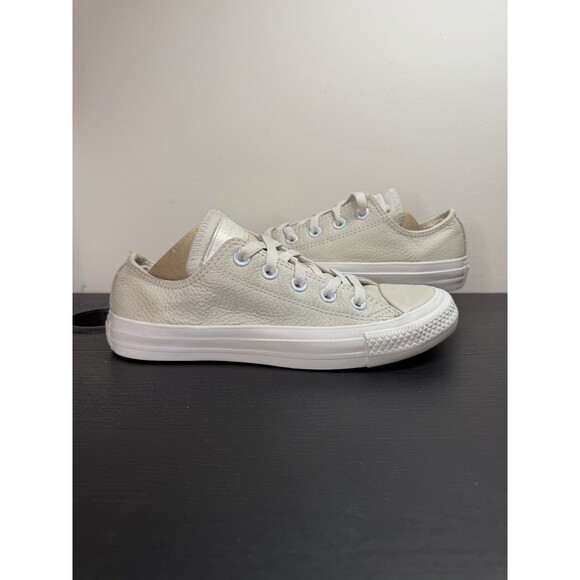 Converse Leather Low Top Grey Womens 6 Mens 4 - Picture 4 of 9
